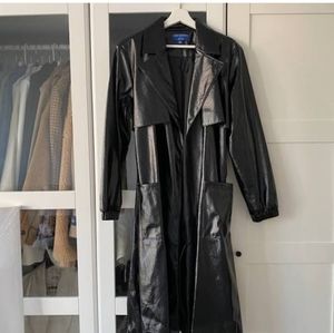 💋NWT Black Shiny Apt 9 Rain Coat💋